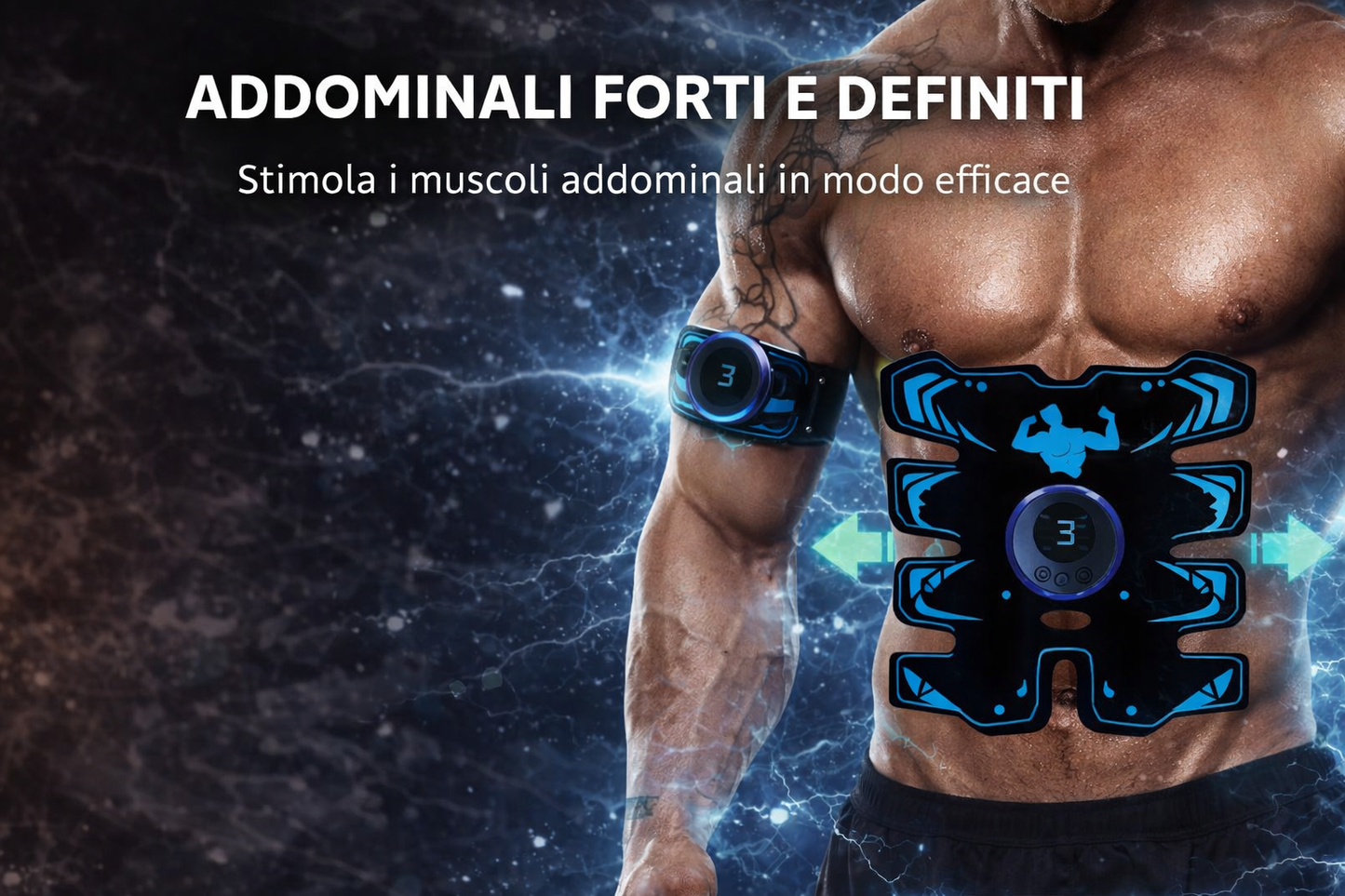 PowerPulse™ EMS Trainer – Addominali & Tonificazione a Casa